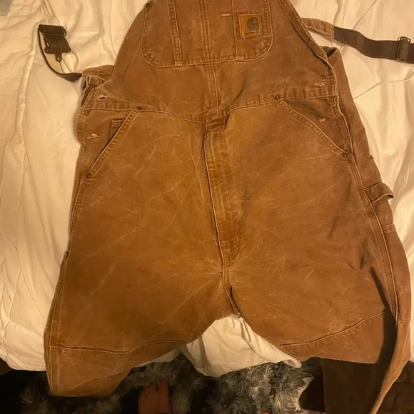 Carhartt Men's Brown Overalls - Picture 2 of 7
